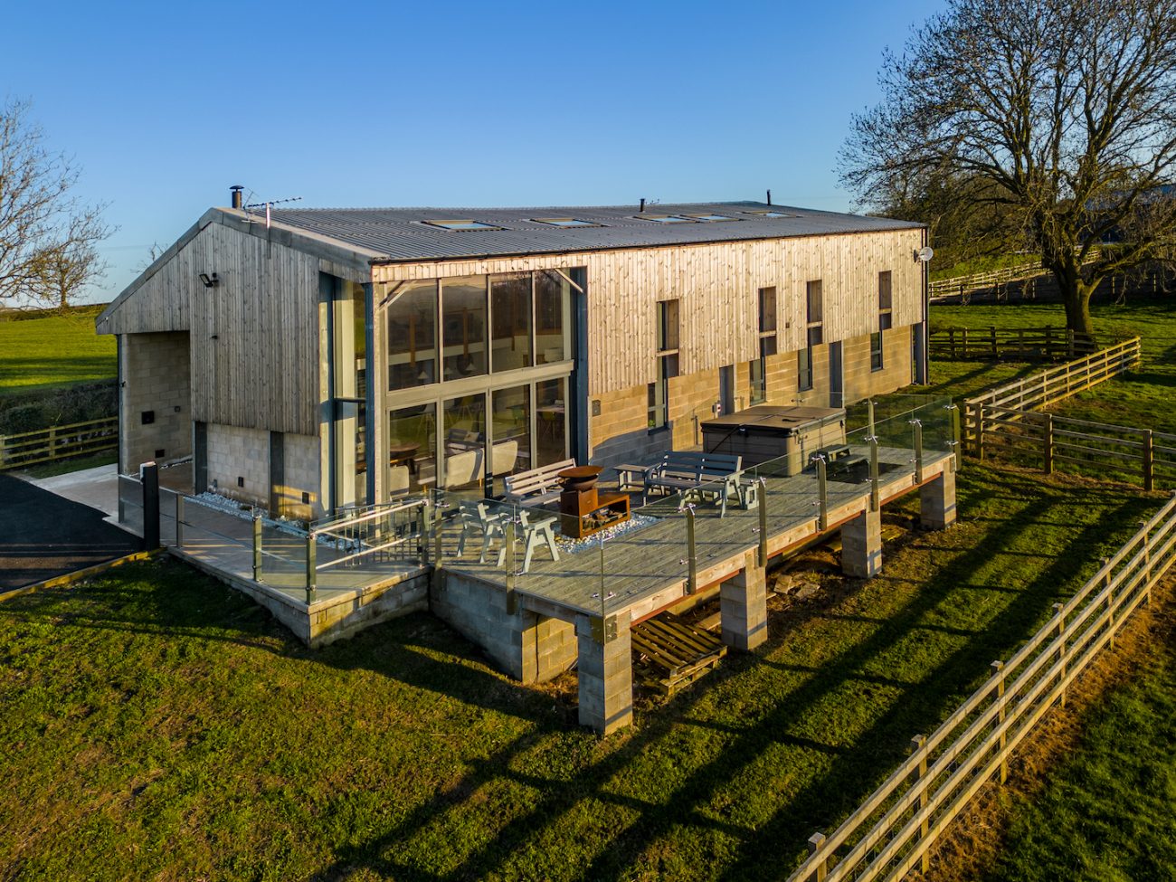 Shepherd's View Lodge drone image